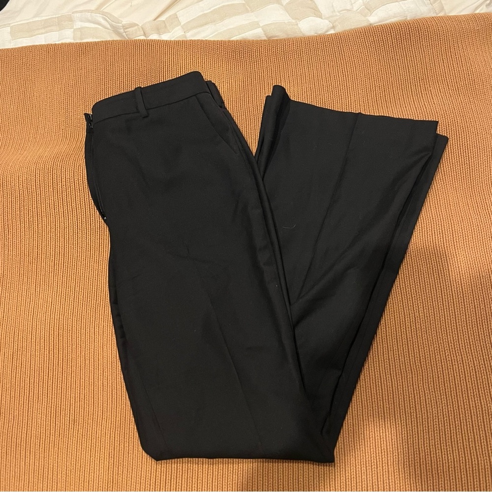 Theory Demitria Flare Black Dress Pants
